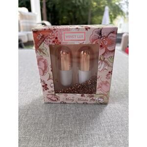 Brand New Winky Lux Merry Matcha Gift Set Disc Spiced Peppermint Lip Balm